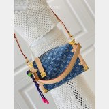 Perfect Louis Vuitton M27450 Side Trunk MM Monogram Denim Bag