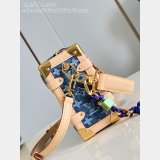 Perfect Louis Vuitton M27450 Side Trunk MM Monogram Denim Bag