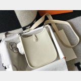 Hermes Evelyne Handbags Replica off White