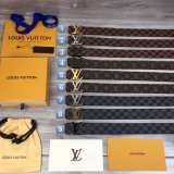 Wholesale Classical Louis Vuitton Designer Belts 40MM