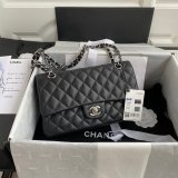 TOP CC Flap 1112 Caviar leather 25cm Handbags