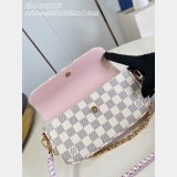 Louis Vuitton Wallet On Chain Ivy Damier Azur Canvas N40916 Bag