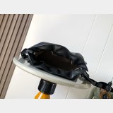 Panta medium Flamenco clutch in shiny calfskin