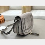 Marcie saddle bag in suede leather