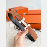 Hermes Constance reversible leather belt
