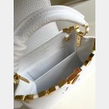 Designer Louis Vuitton Replica Black/White Capucines Mini Capucines M56669 Handbags