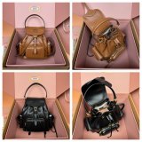 MIU MIU Smooth cowhide Leather backpack Medium 5BZ043