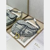 Replica Dior Oblique Jacquard Saddle Bag