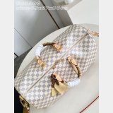 Louis Vuitton Keepall Bandoulière 45 Damier Azur Canvas N40909 Bag