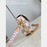 Louis Vuitton Wallet On Chain Ivy Damier Azur Canvas N40916 Bag