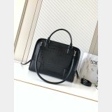 Large Loewe Amazona 180 bag in croco calfskin