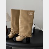 CC 25K Chain-detail knight boots