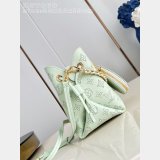 Louis Vuitton Bella Mahina Leather Newness M27377 Green Women Bags