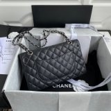TOP CC Classical Flap 1112 Caviar leather Handbags 25cm