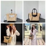 Balenciaga Le City Basket Raffia bag