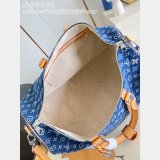 Louis Vuitton Designer Keepall Bandoulière 50 M27781 Blue Bag