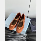 prada Suede ballerinas