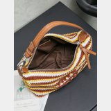 MIU MIU Fabric Crochet Pouch Multicolor