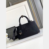Prada Jardiniere cotton canvas handbag