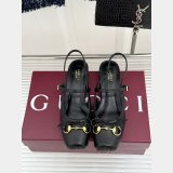 Gucci Horsebit Leather Slingback Heels