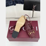 Gucci Horsebit Leather Slingback Heels