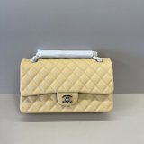 AAA+ Quality CC FLAP Handbag 25cm Caviar Leather