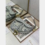 Replica Dior Oblique Jacquard Saddle Bag