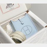 Best Hermes Mini 17CM Evelyne Bag Togo Leather