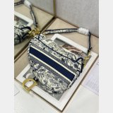 Replica Dior Oblique Jacquard Saddle Bag