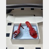 Prada 75mm Vernice Leather Mule Sandals