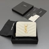 CASSANDRE MATELASSE compact zip-around wallet