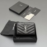 CASSANDRE MATELASSE compact zip-around wallet