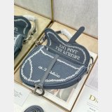 Replica Dior Oblique Jacquard Saddle Bag