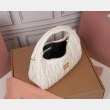 MIU MIU Wander matelasse nappa leather hobo bag 25CM