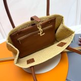 Ysl Panier Rectangle Mini Bag in Raffia