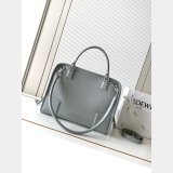 Large Loewe Amazona 180 bag in croco calfskin