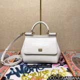 Dolce & Gabban Lizard-skin pattern Sicily handbag 20CM