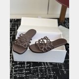 Top Loewe Petal Anagram Rhinestone Suede Slide