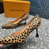 Fashion LOUIS VUITTON leopard print BLOSSOM PUMP
