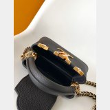 Buy Outlet Replicas Louis Vuitton Capucines Black Bag NANO M10166