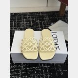 Top Loewe Petal Anagram Rhinestone Suede Slide