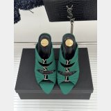 Top Quality YSL EMILIE mules in satin crepe