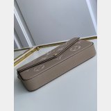 Louis Vuitton Félicie Pochette Monogram Empreinte Leather M69977 Cream Black